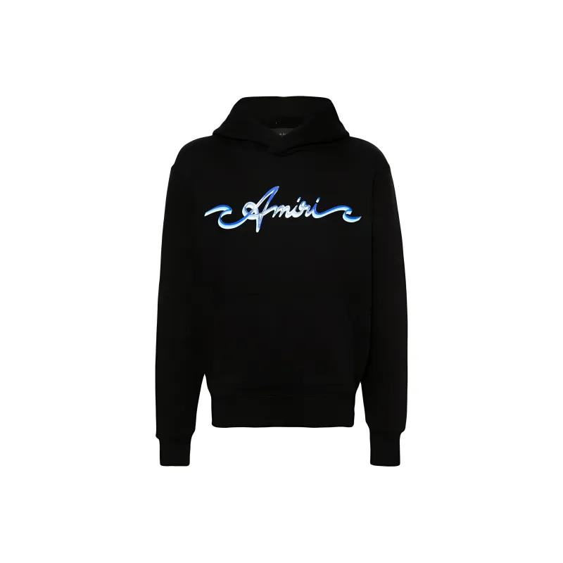 AMIRI Logo Printed Jersey Hoodie-0
