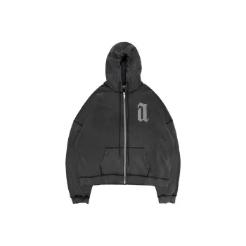 ARNODEFRANCE Sweatshirt Loose Fit Style Unisex Washed Black