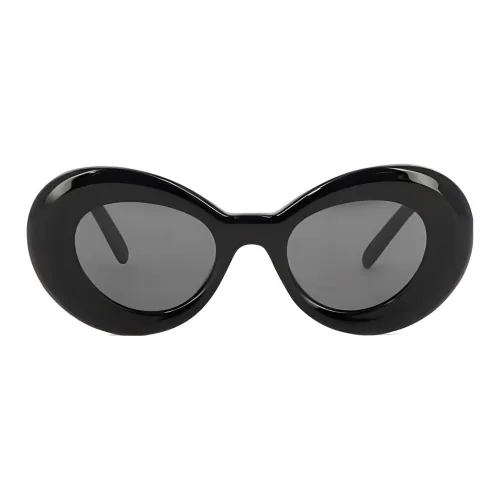 LOEWE Acetate Irregular Shape Sunglasses Women's Black