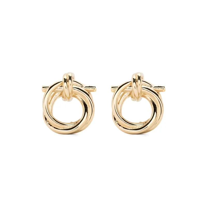 Ferragamo Gancini Stud Earrings-1