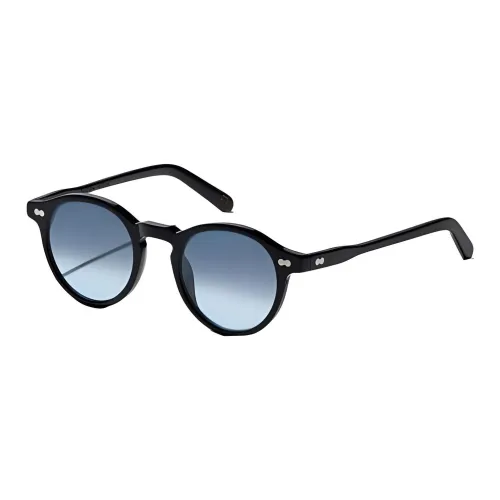 MOSCOT Round Sunglasses Men's Black