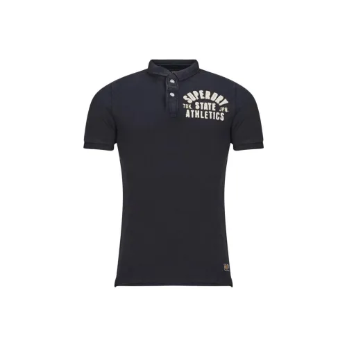 SUPERDRY Polo Shirt Men's Marine Blue