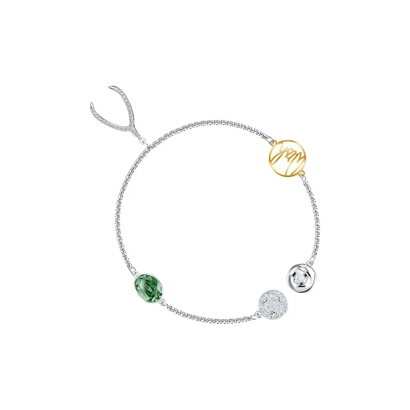 Swarovski Remix Bracelets Women's Silver/Green-2