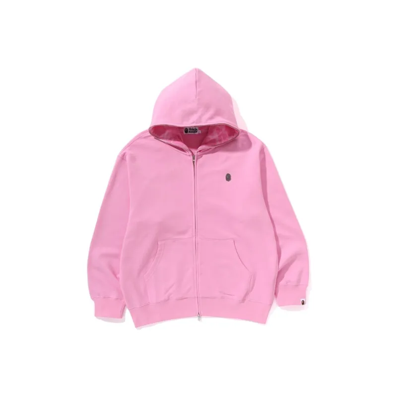 A BATHING APE One Point Relaxed Fit Zip Hoodie-3