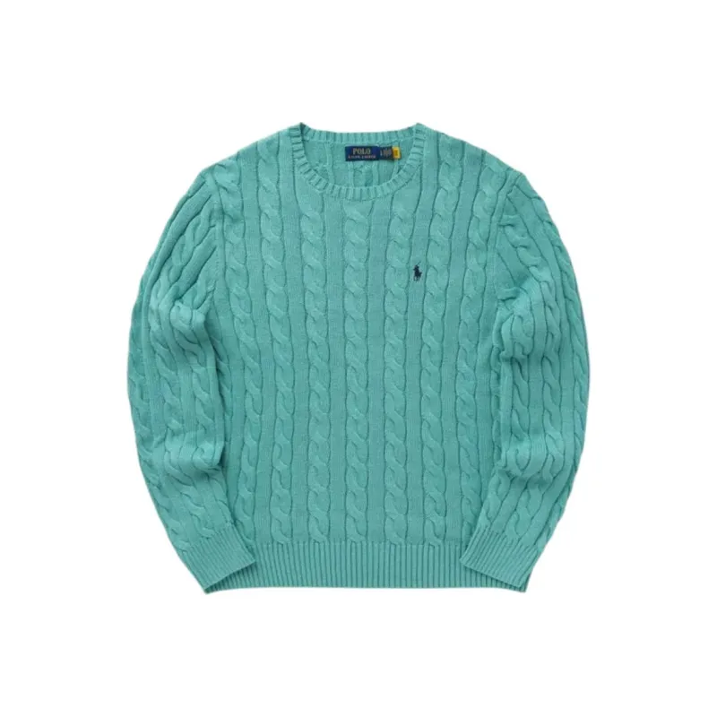 Polo Ralph Lauren Logo Embroidered Cable Knit Jumper-0