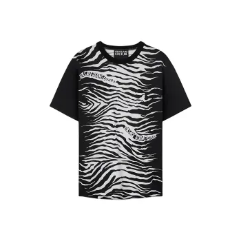 VERSACE T-Shirt Men's Black White