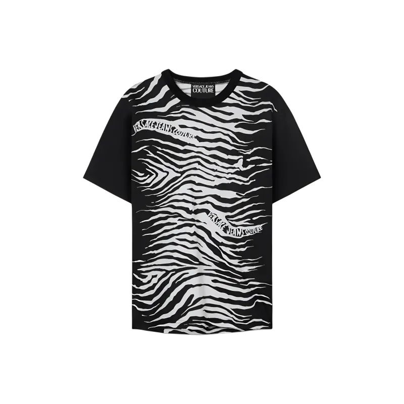 VERSACE T-Shirt Men's Black White-0