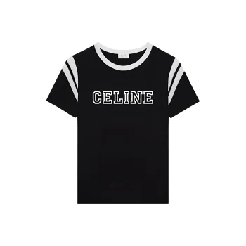 CELINE Loose T shirt In Cotton Jersey