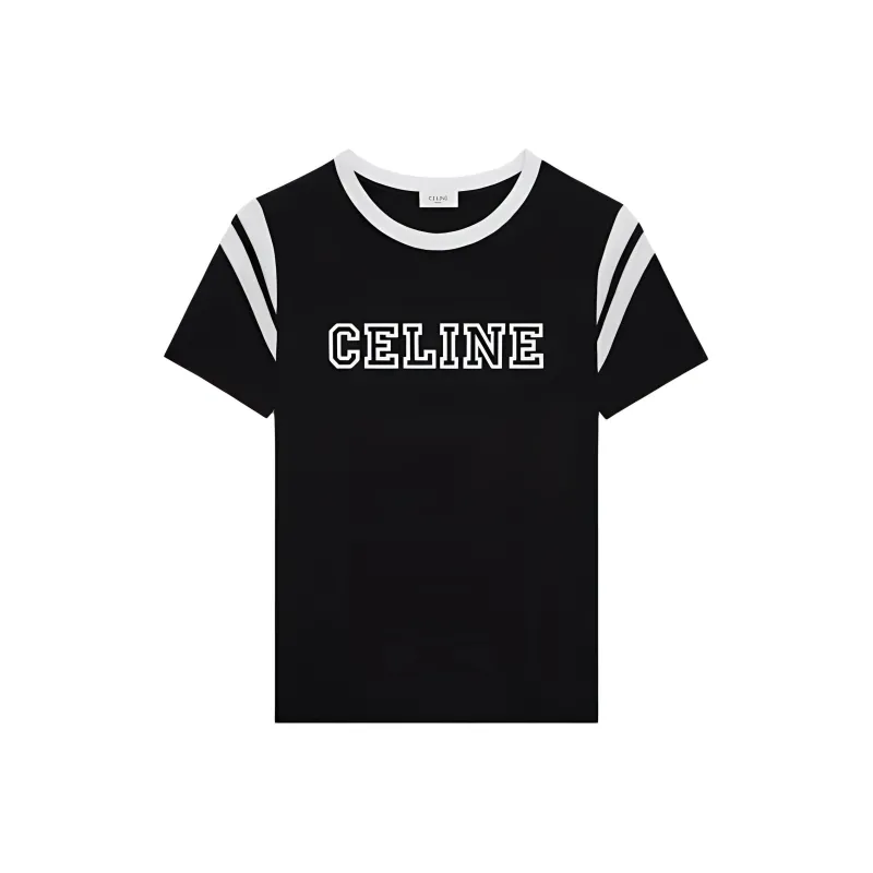 CELINE Loose T shirt In Cotton Jersey-0