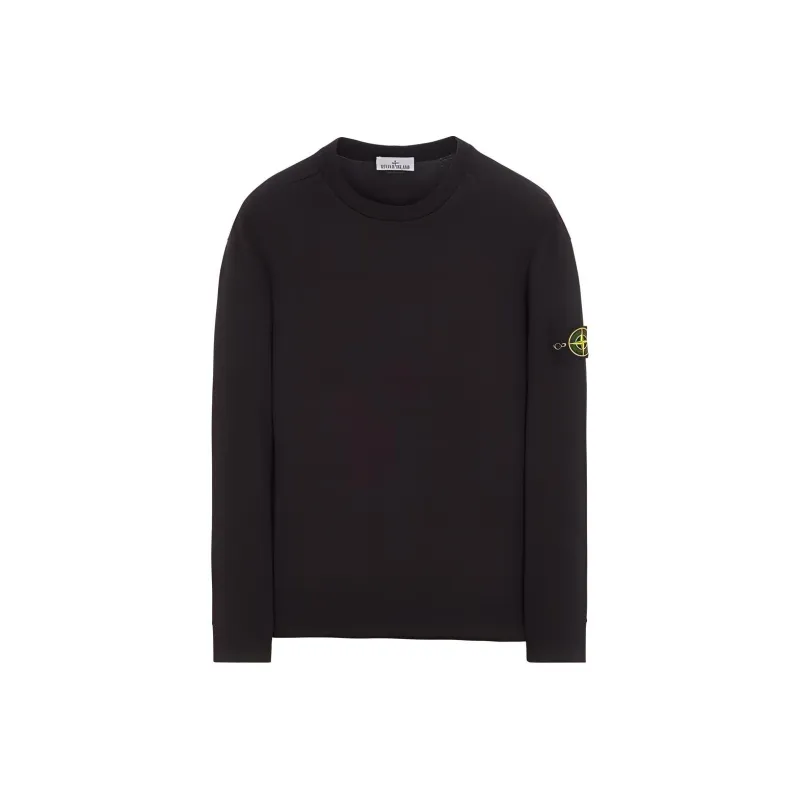 STONE ISLAND 63020 Brushed Cotton Fleece Crewneck Sweater-0