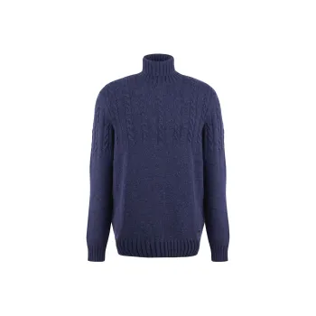 BARBOUR FW24 Knitwear Men's Dark Color Denim