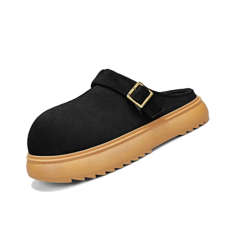 HUANAI Quiet, Odor Resistant, Abrasion Resistant Closed Toe Slippers Men's-4