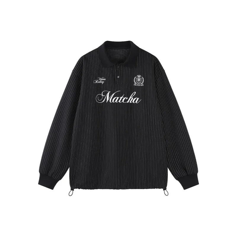 MATCHA STORY College Series Sweatshirt Unisex Black-0