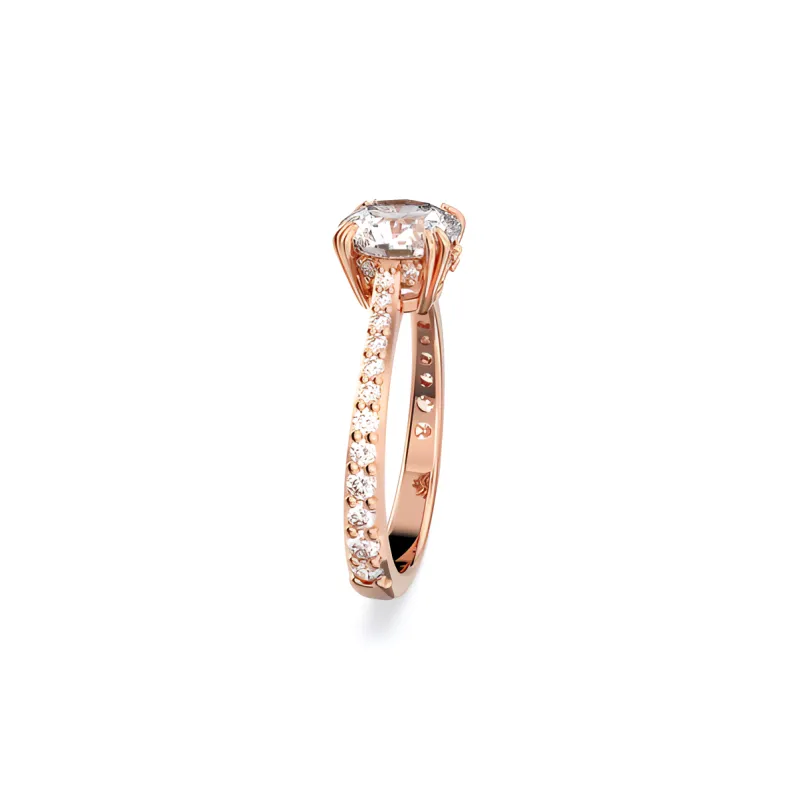 Swarovski Zircon, Crystal Rings Women's Rose Gold-2