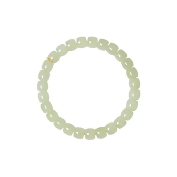 Ingenuity Hetian Jade Bracelets Yellow Jade Unisex
