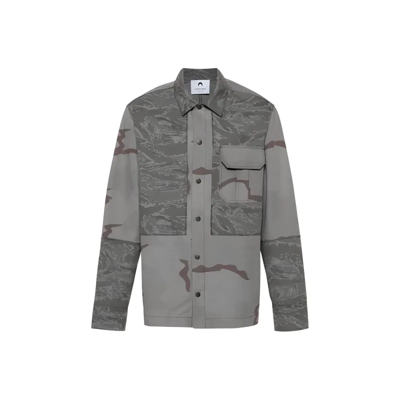 Marine Serre Rispstop Classic collar Shirt Jacket-0