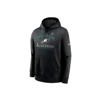 Nike Philadelphia Eagles Super Bowl Lix Bound Team Logo Men's Nike Nfl Pullover Hoodie