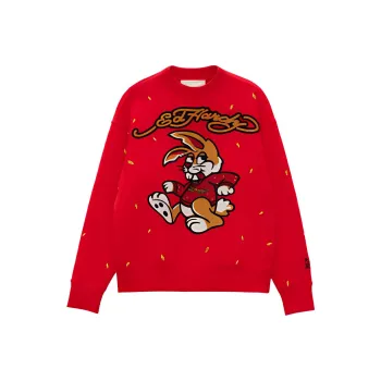 Ed Hardy Sweatshirts Unisex China Red