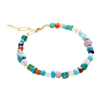 Monica Vinader Freedom Gold Vermeil Beaded Bracelet