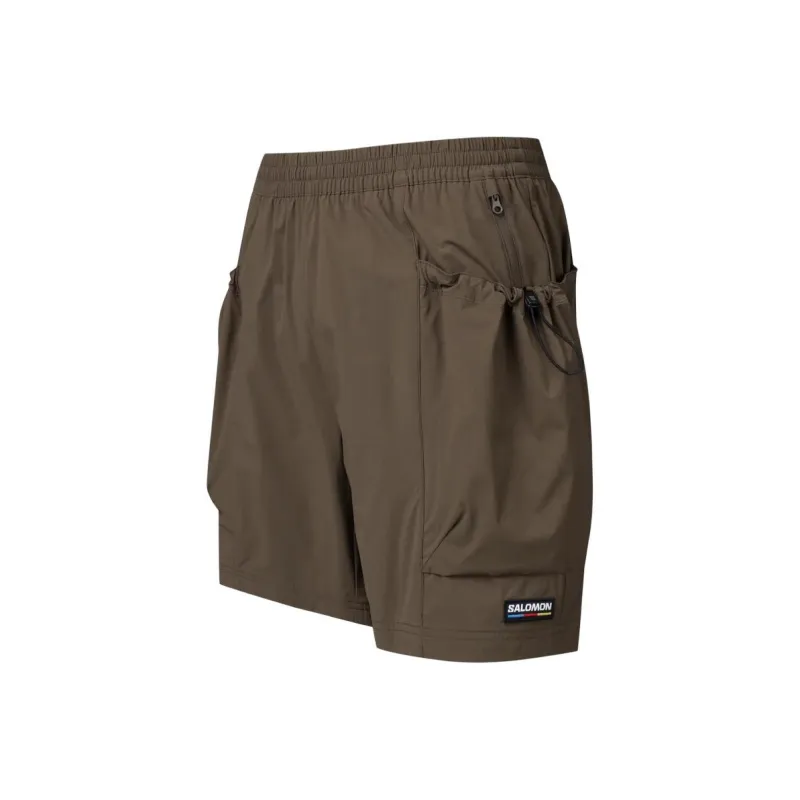 SALOMON Casual Shorts Unisex Brown-2