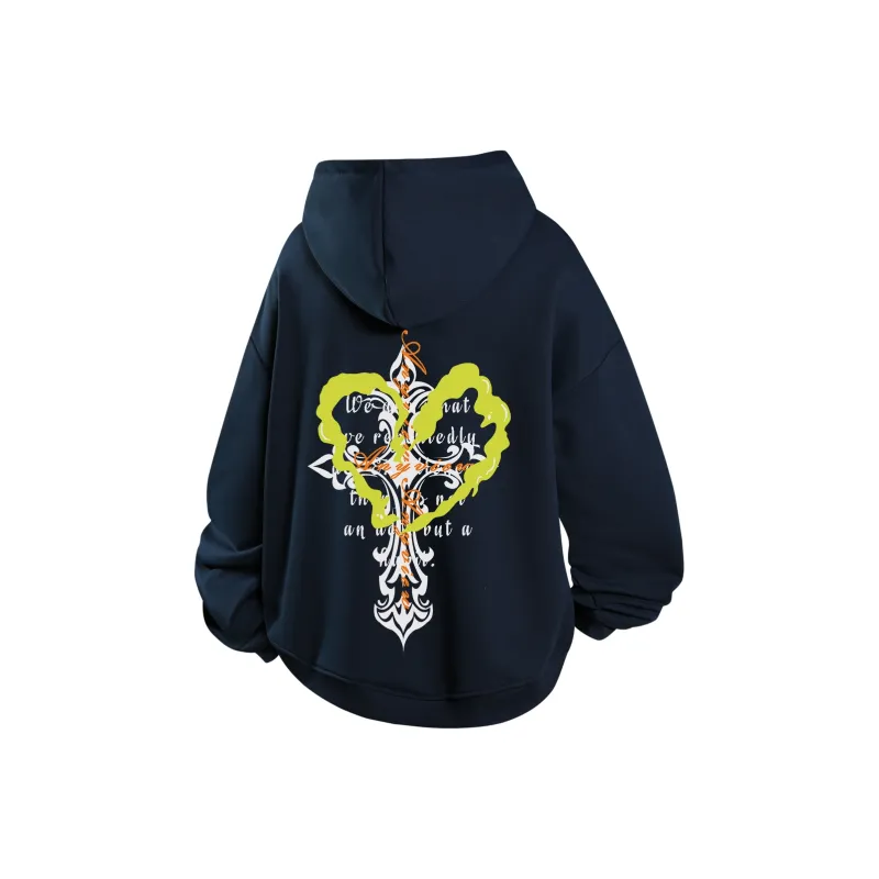 Anyveiw Sweatshirt Unisex Navy Blue-0