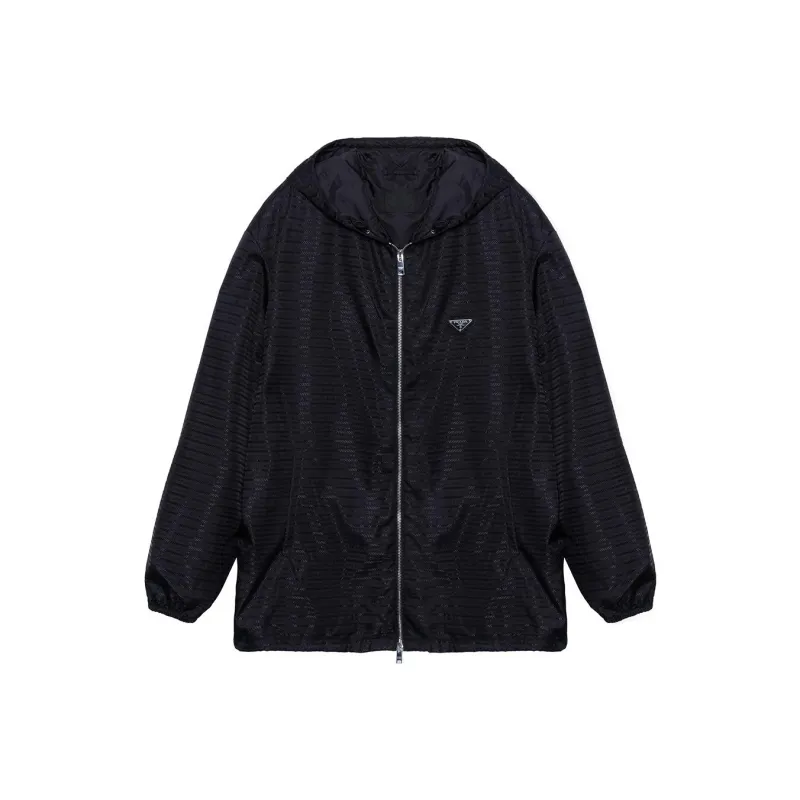 PRADA FW22 Jackets Coats Men's Black-0