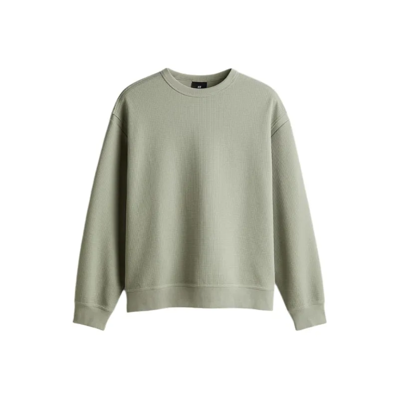 H&M Sweatshirt Men's Light Grass Green-0