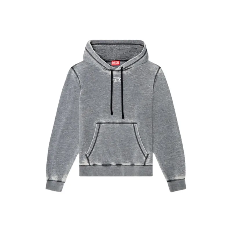 DIESEL S Ginn Hood Div Drawstring Hoodie-0