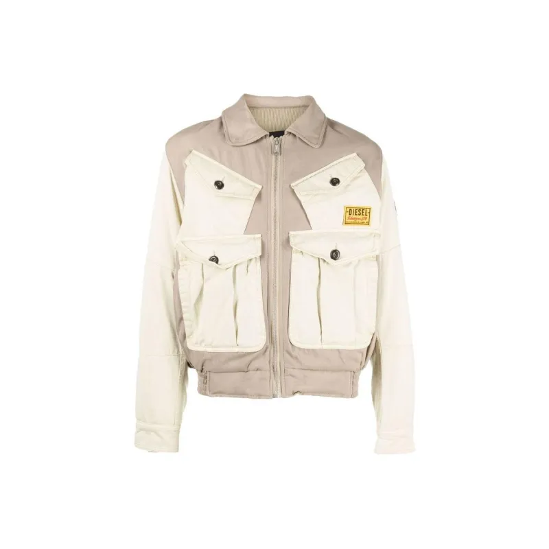 DIESEL Jackets Men Khaki-0