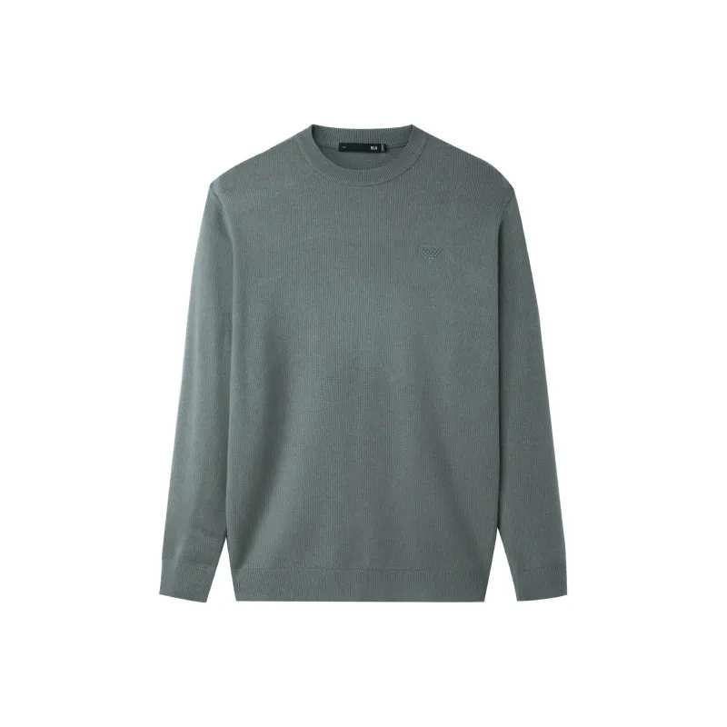HLA Base Round Neck Long Sleeved Knitwear Men's-12