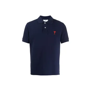 AMIPARIS Ami De Coeur Embroidered Polo Shirt