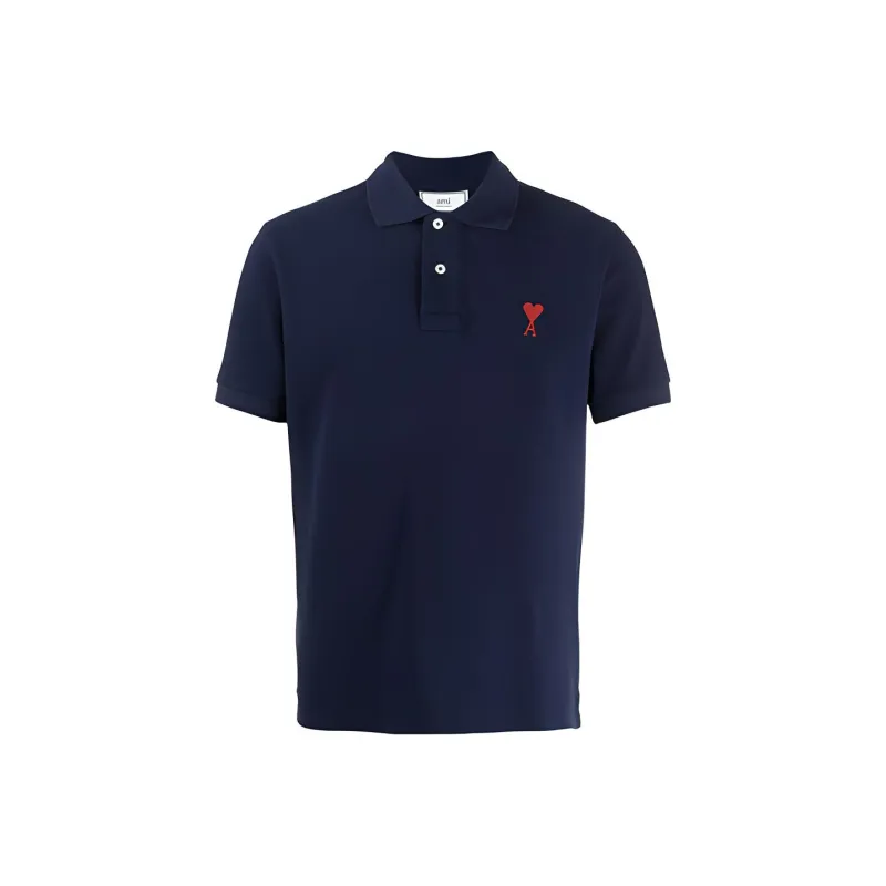 AMIPARIS Ami De Coeur Embroidered Polo Shirt-0