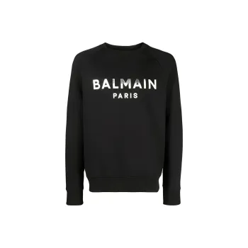 BALMAIN Logo Printed Crewneck Sweatshirt