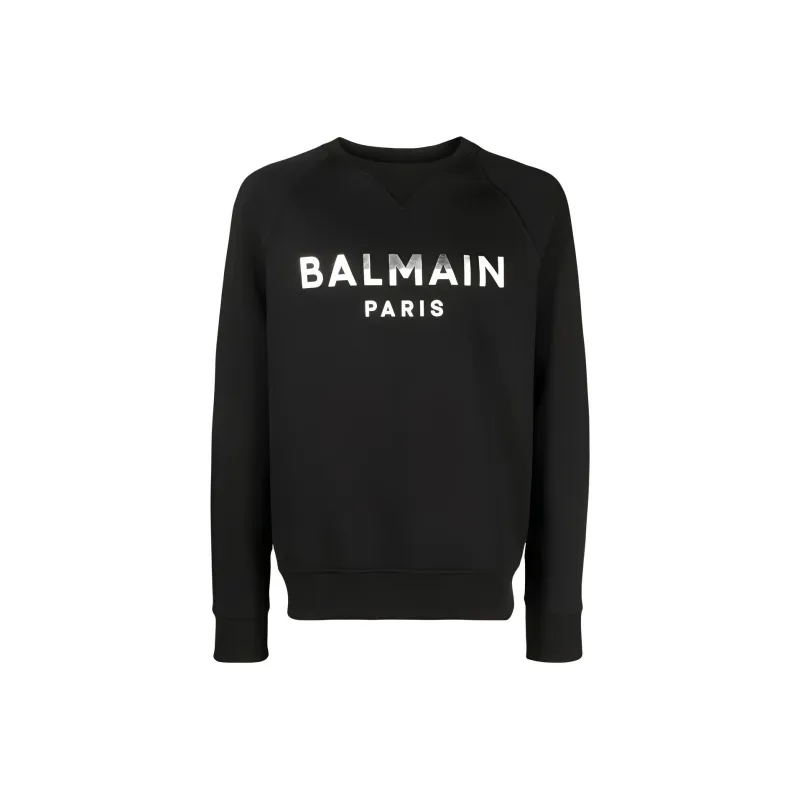 BALMAIN Logo Printed Crewneck Sweatshirt-0