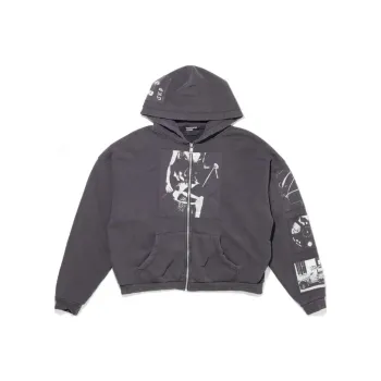 ENFANTS RICHES DEPRIMES Asphyxiation Assemblage Zip Hoodie