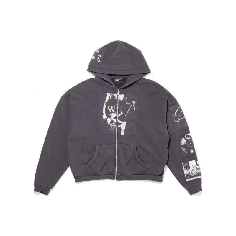 ENFANTS RICHES DEPRIMES Asphyxiation Assemblage Zip Hoodie-0