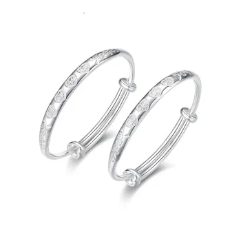 CHINA GOLD 990 Fine Silver Bangles Kids'