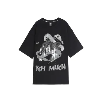 TCH T Shirts Unisex Black With Silver Logo