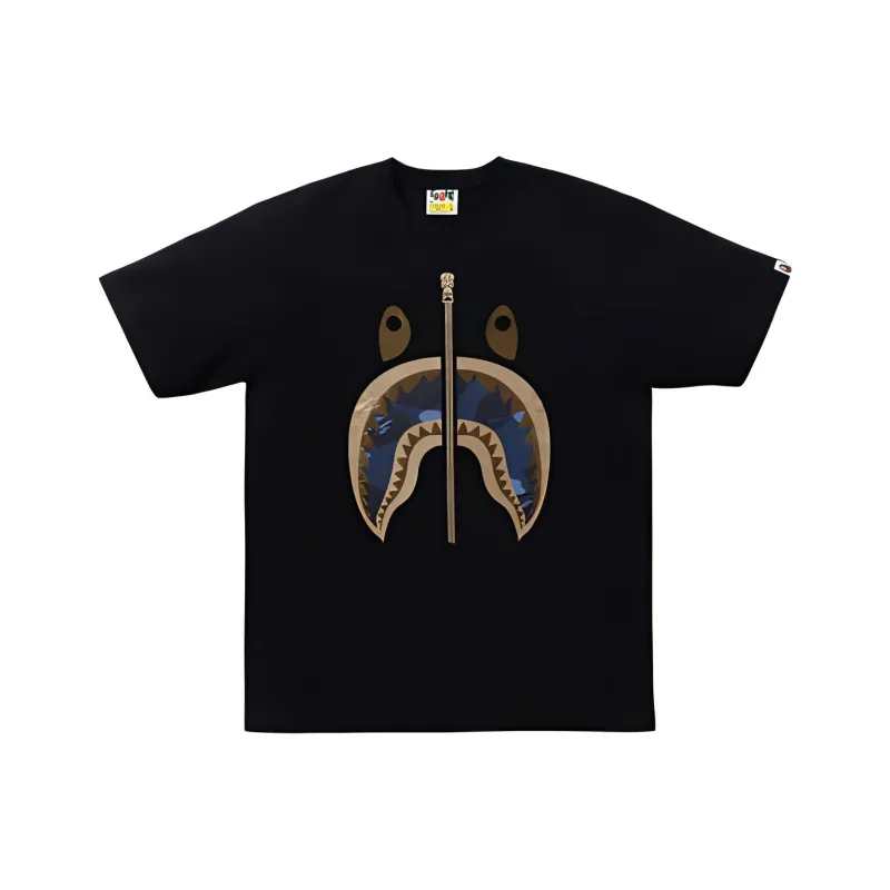 A BATHING APE Color Camo Shark Tee SS24-1