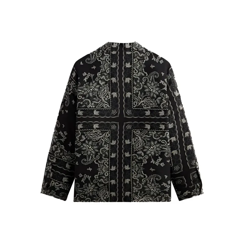 KITH 101 Vintage Floral Bandana Long Sleeve Thompson Shirt-1