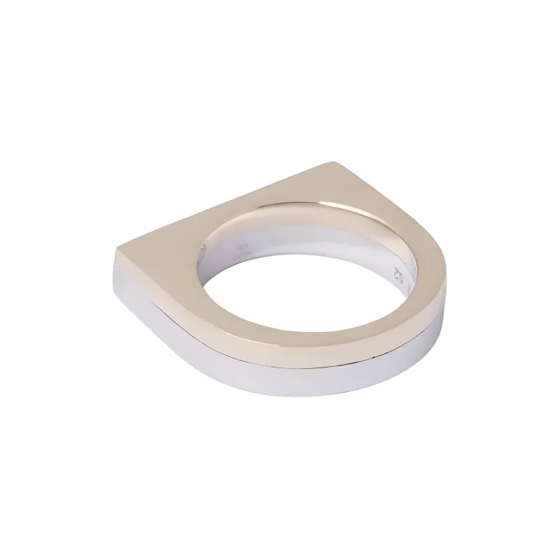 TOM WOOD Recycled 925 Sterling Silver Copper Zinc 9K Gold Rhodium-Plated Rings Men's Silver-1