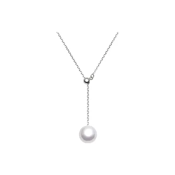 TASAKI 18K White Gold Necklaces Women's Silver