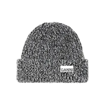 GANNI Rib Knit Beanie