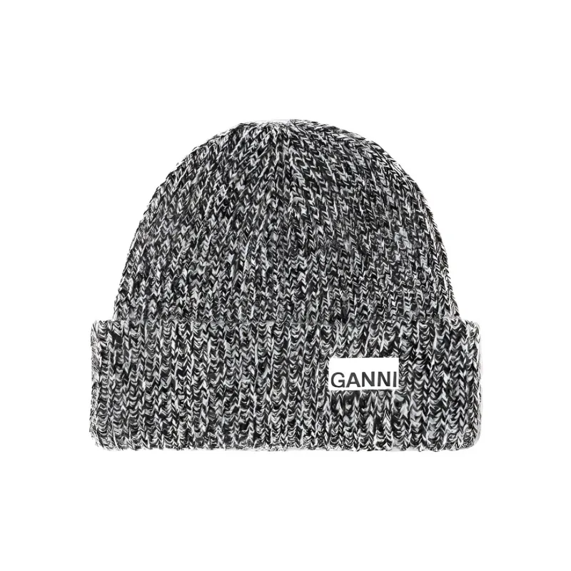 GANNI Rib Knit Beanie-0