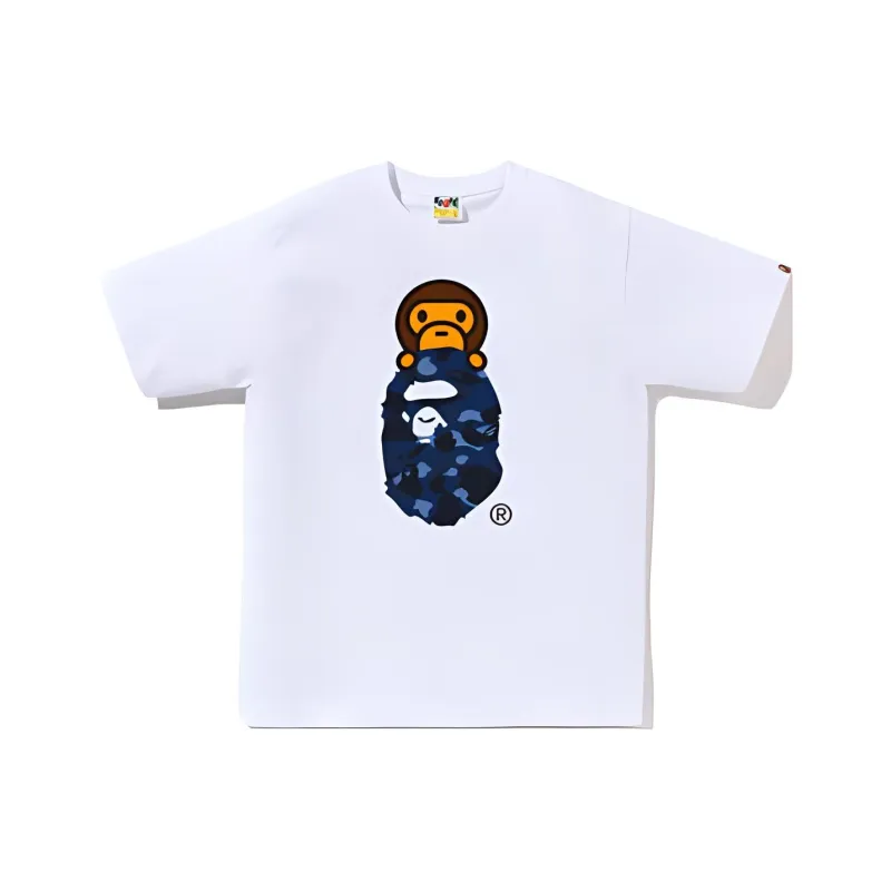 Bape Color Camo Milo On Ape Head Tee-3