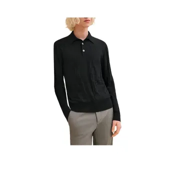 HERMES Jeu De Points Harnais Knitwear Men's Black
