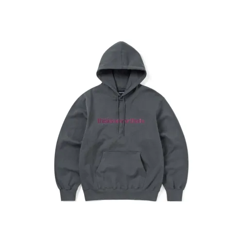 Thisisneverthat FW24 FW24 T Logo Hoodie Dark Sweatshirt Unisex Dark Gray