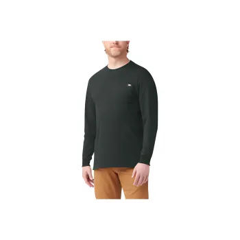 Dickies Heavyweight Long Sleeve Pocket T Shirt T Shirt Men's Hunter Green