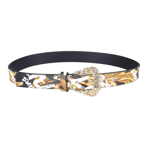 VERSACE JEANS COUTURE Logo print Leather Belt