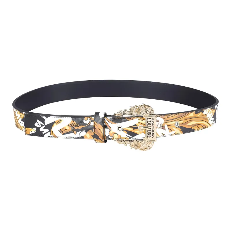 VERSACE JEANS COUTURE Logo-print Leather Belt-0